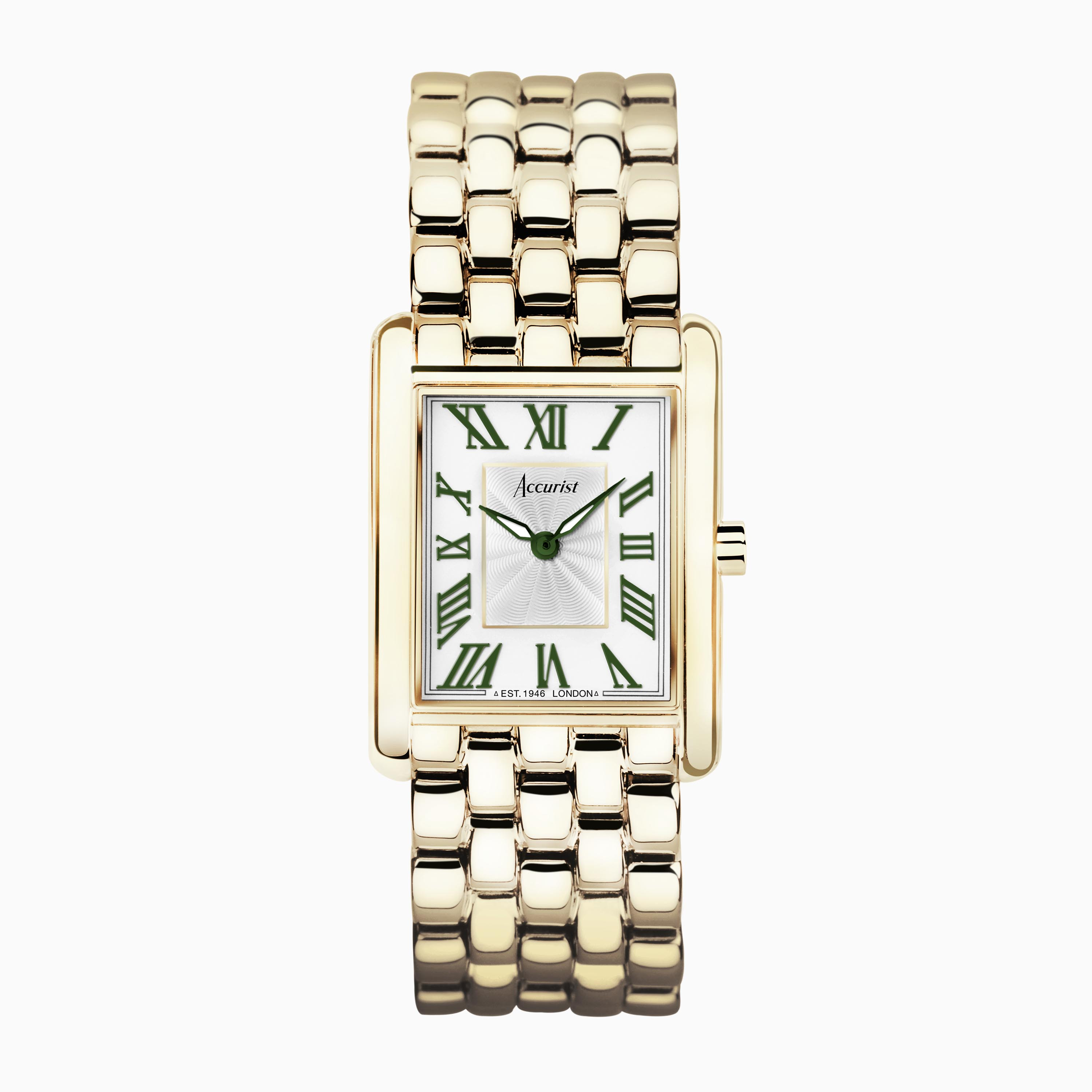 Accurist Ladies Dress Watch (71008) - Rectangle | Stainless Steel Bracelet | White Dial | Rectang... | Accurist Watches