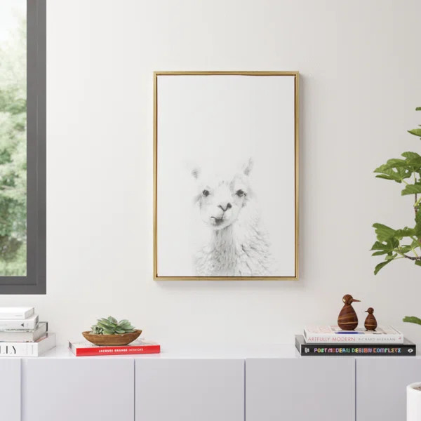 Sylvie Natural Alpaca by Simon Te Tai - Photograph Print on Canvas | Wayfair North America