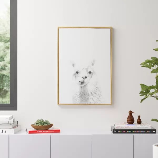 Sylvie Natural Alpaca by Simon Te Tai - Photograph Print on Canvas | Wayfair North America