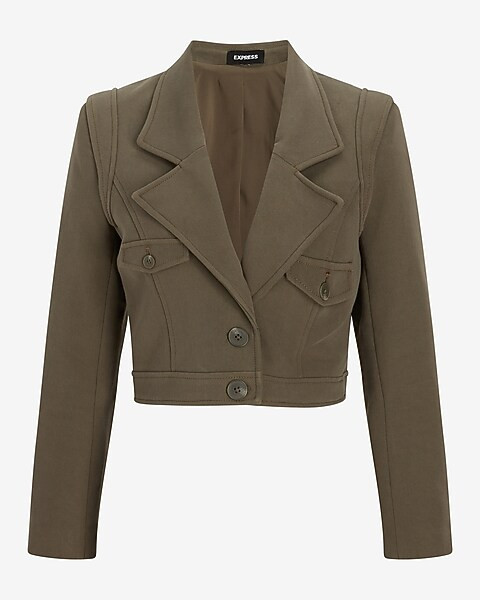 Cropped Utility Jacket | Express