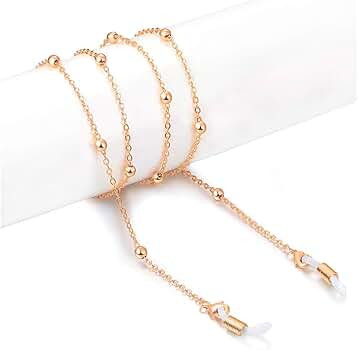 HALF CRESCEN Eyeglass Chain, Mask Chain Necklace Holder lanyard for Women, Stylish Glasses Chain ... | Amazon (US)