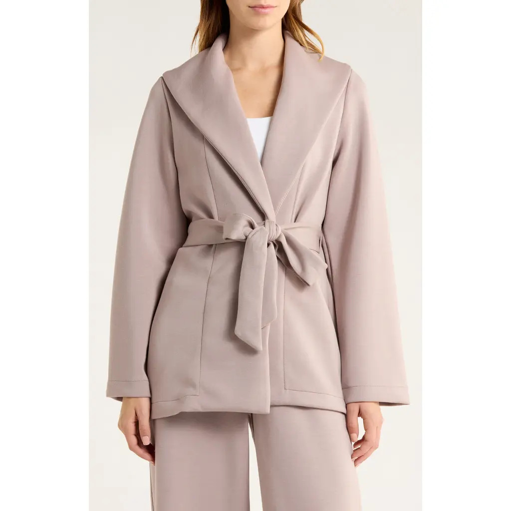 SPANX® AirEssentials® Luxe Wrap Cardigan in Coastal Fog at Nordstrom, Size Small | Nordstrom