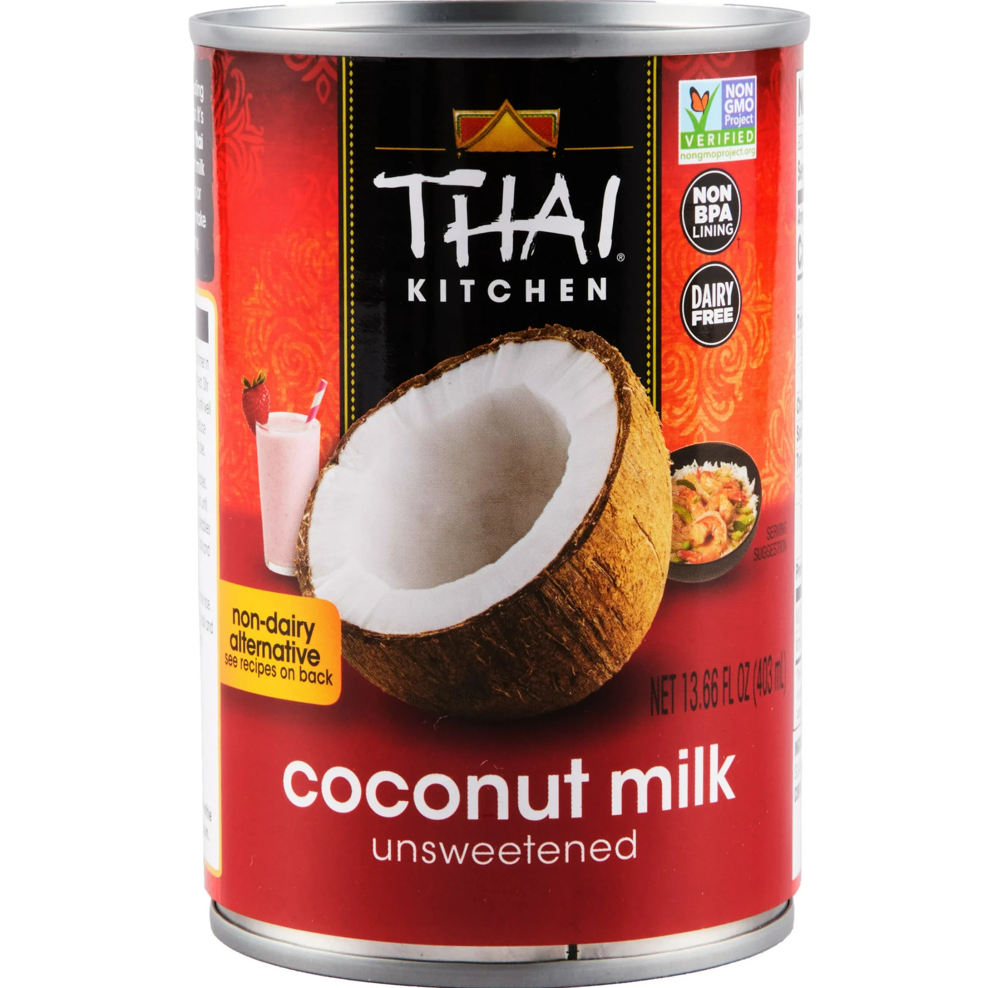 Thai Kitchen Unsweetened Coconut Milk, 13.66 fl oz Can | Walmart (US)