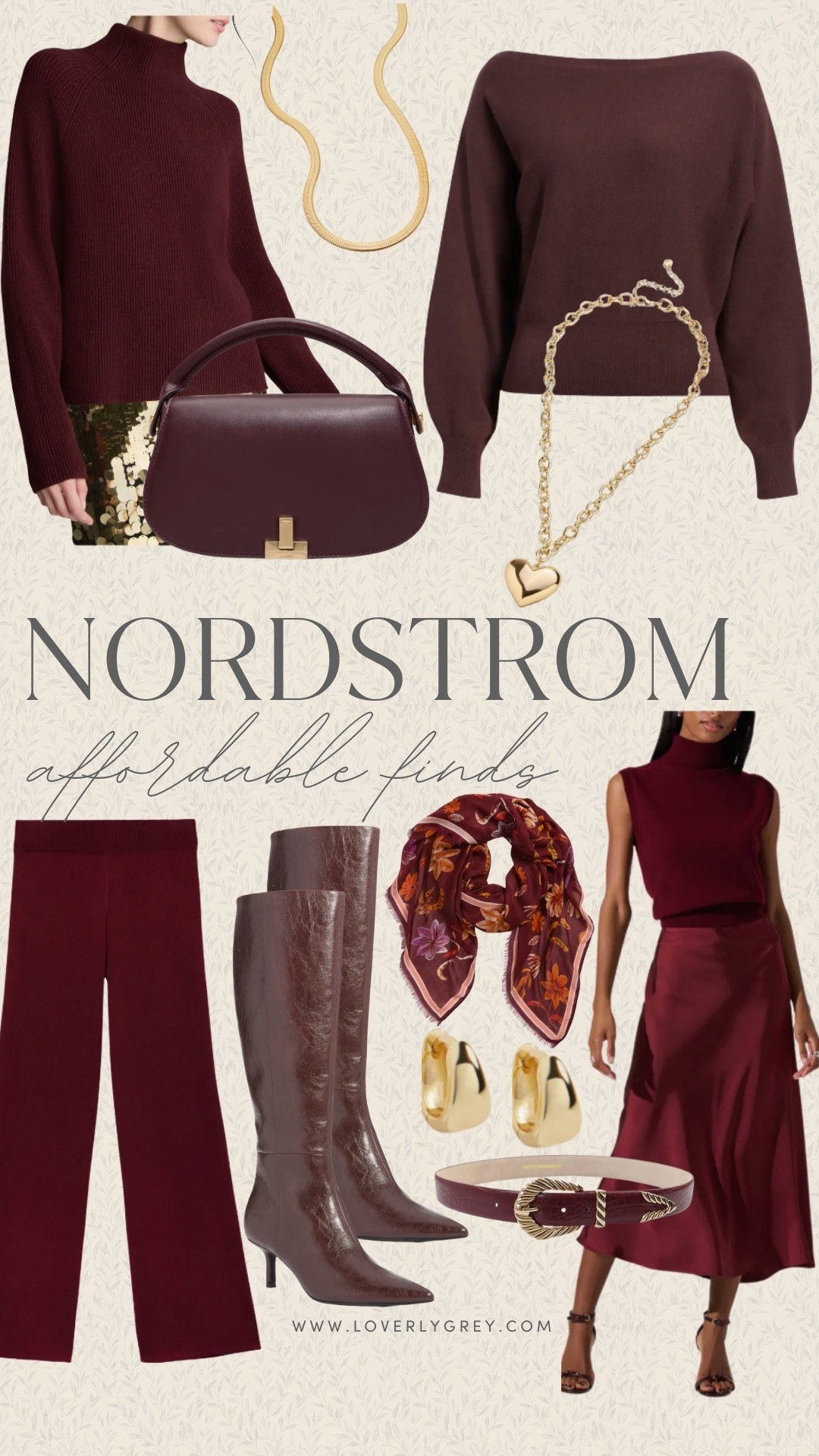 Nordstrom fall finds all under $100! I am loving the accessories like the patterned scarf, merlot purse, and gold pendent necklace. I also can’t believe that the tall boots, merlot dress, and both sweaters are under $100! 

#LTKStyleTip #LTKSeasonal #LTKFindsUnder100