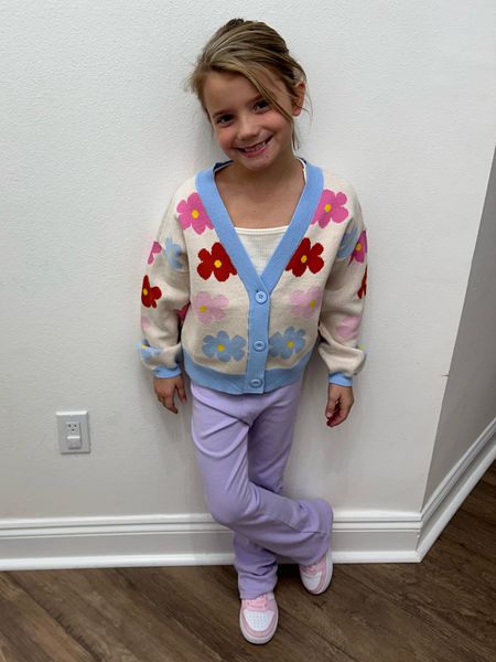 Run. So many good spring finds for the kids - big girls & toddler girls. 
I can’t even with this floral sweater for girls. The purple cotton flare pants are giving me a whole groovy vibe. Here for all the floral trending this spring 

#LTKkids #LTKSpringSale #LTKMostLoved