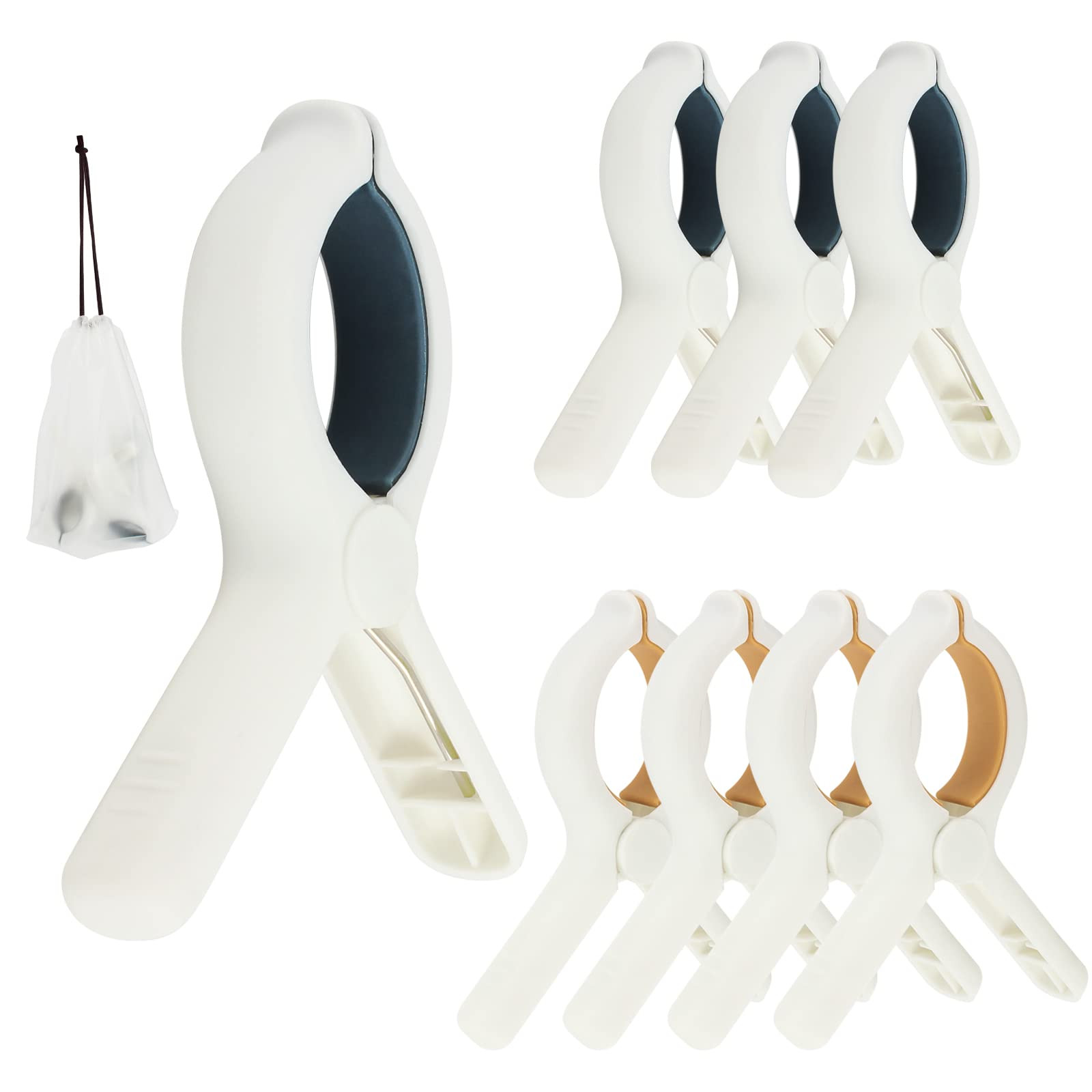 Beach Towel Clips for Beach Chairs Cruise, Strong Grip Clothes Pins Non-Slip Pool Chair Clips Pla... | Amazon (US)