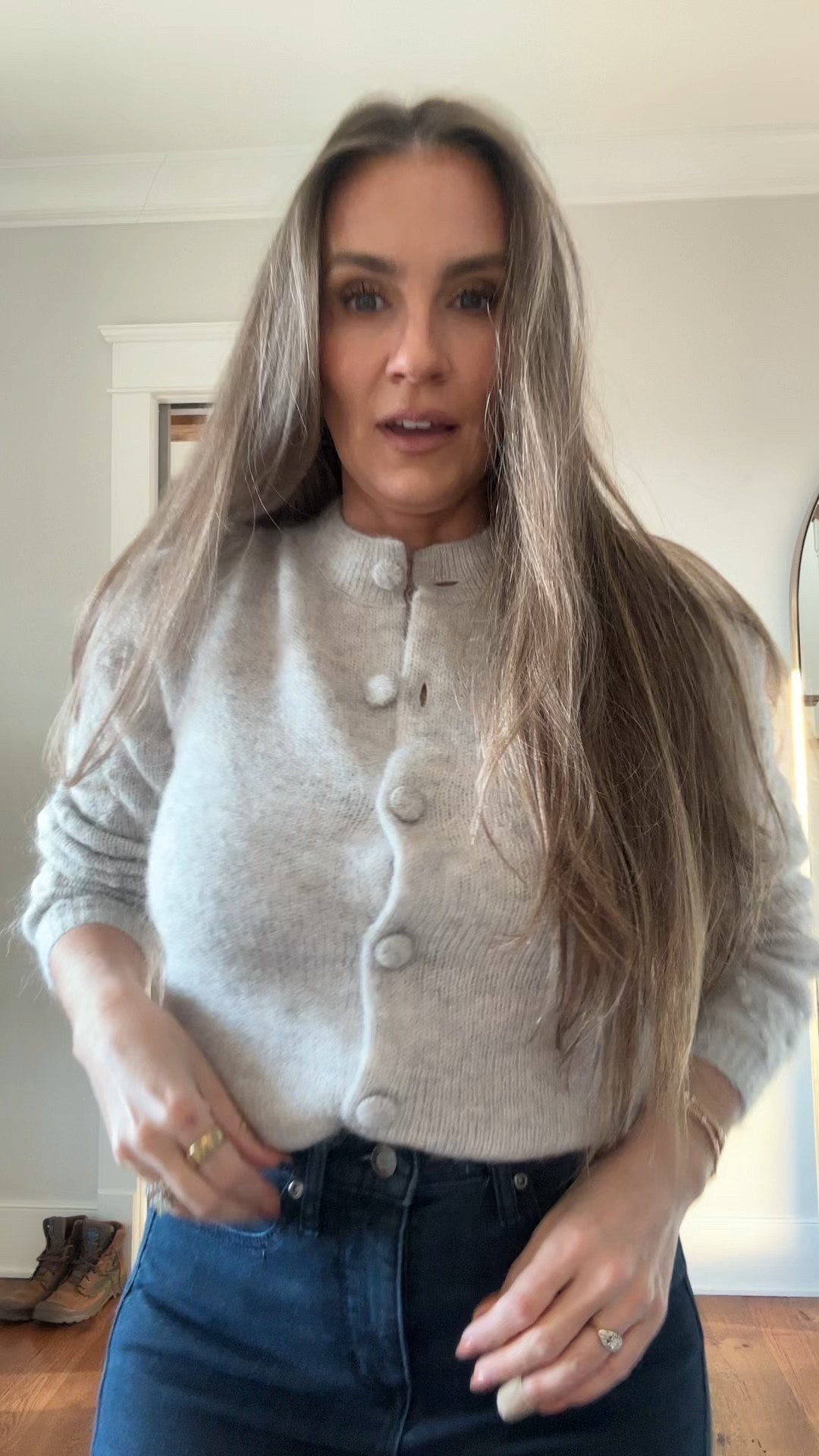 Highs and lows look. My flare jeans are only $25 from Walmart. 

Walmart fashion, Walmart outfit, budget denim, Sezane sweater, winter outfit  

#LTKOver40 #LTKWorkwear #LTKootd