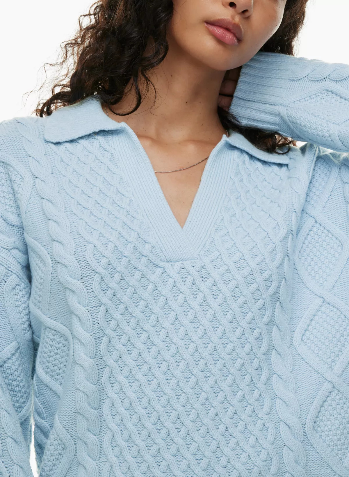 PEGGY POLO SWEATER | Aritzia