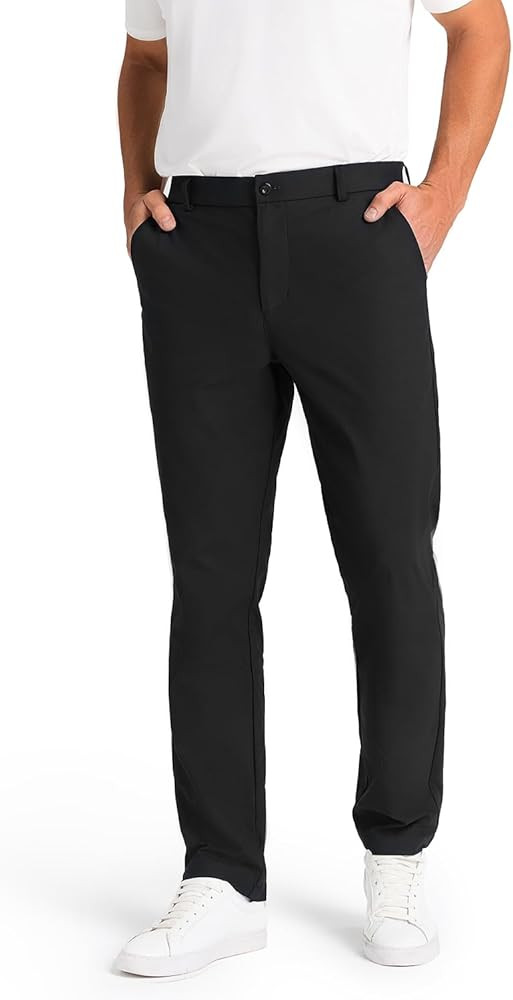 Mens Classic Fit Golf Pants Stretch Dress Pants 30''/32''/34'' Lightweight Casual Suit Pants with... | Amazon (US)