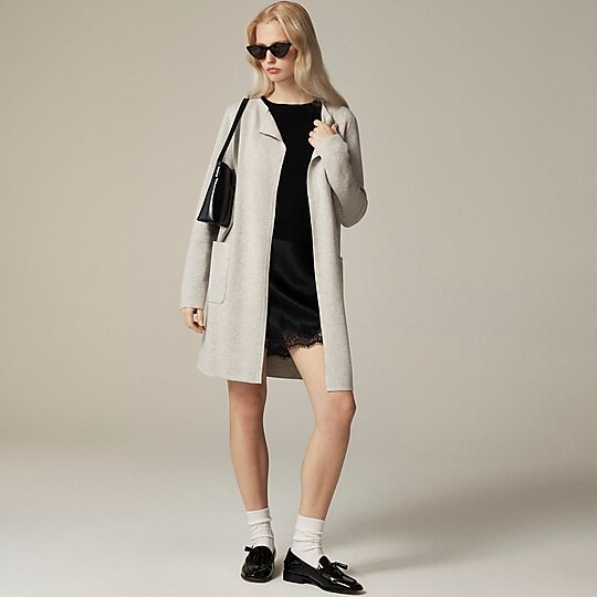 Juliette collarless sweater-blazer | J. Crew US