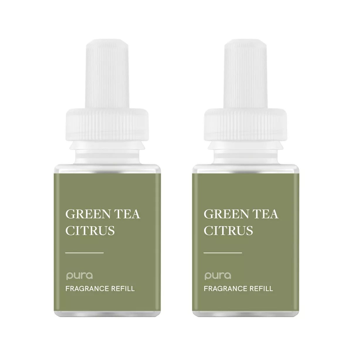 Pura Green Tea Citrus 2pk Smart Vial Fragrance Refills: Soothing Eucalyptus, Orange Flower, Cedar | Target
