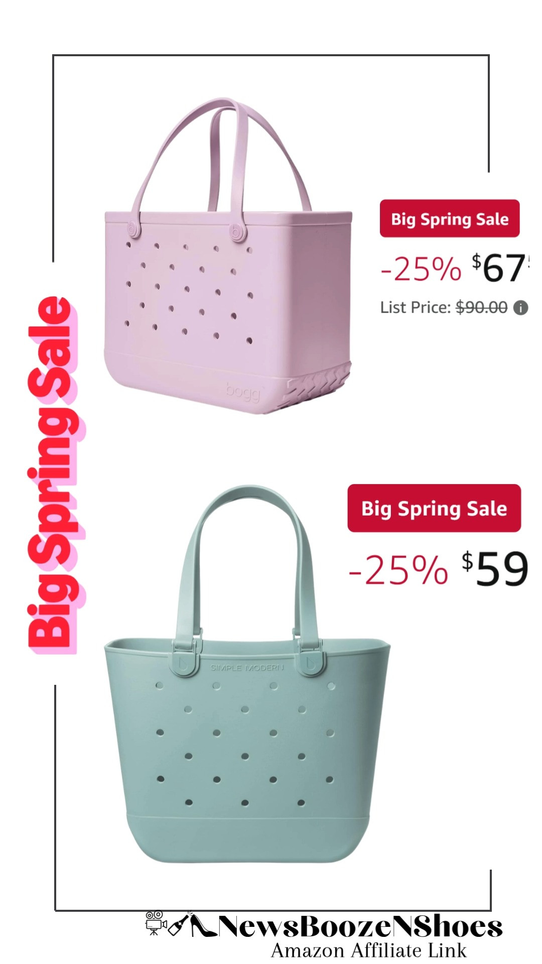 The battle of the beach totes! 🏖️ Amazon’s Big Spring Sale has both the iconic Bogg Bag and the Simple Modern Getaway Bag on major discount right now. If you have been waiting to snag one for summer, now is the time—the Bogg is 25% off and Simple Modern is down to just $52. I personally love the hinged straps on the Simple Modern version, but you can’t beat the classic durability of a Bogg. Which team are you on?

#AmazonBigSpringSale #BoggBag #SimpleModern #BeachBag #PoolTote #SummerEssentials #AmazonHaul #SaleAlert #MomMustHaves #SpringBreakReady #TravelDeals2026 

 #LTKSaleAlert #LTKSwim #LTKTravel