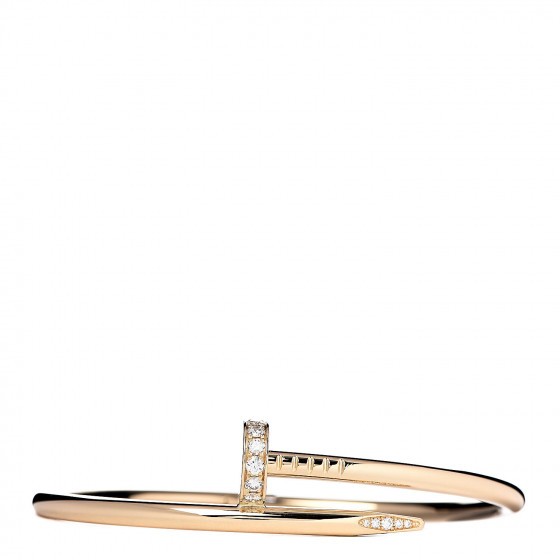 18K Yellow Gold Diamond Juste Un Clou Bracelet 17 | Fashionphile