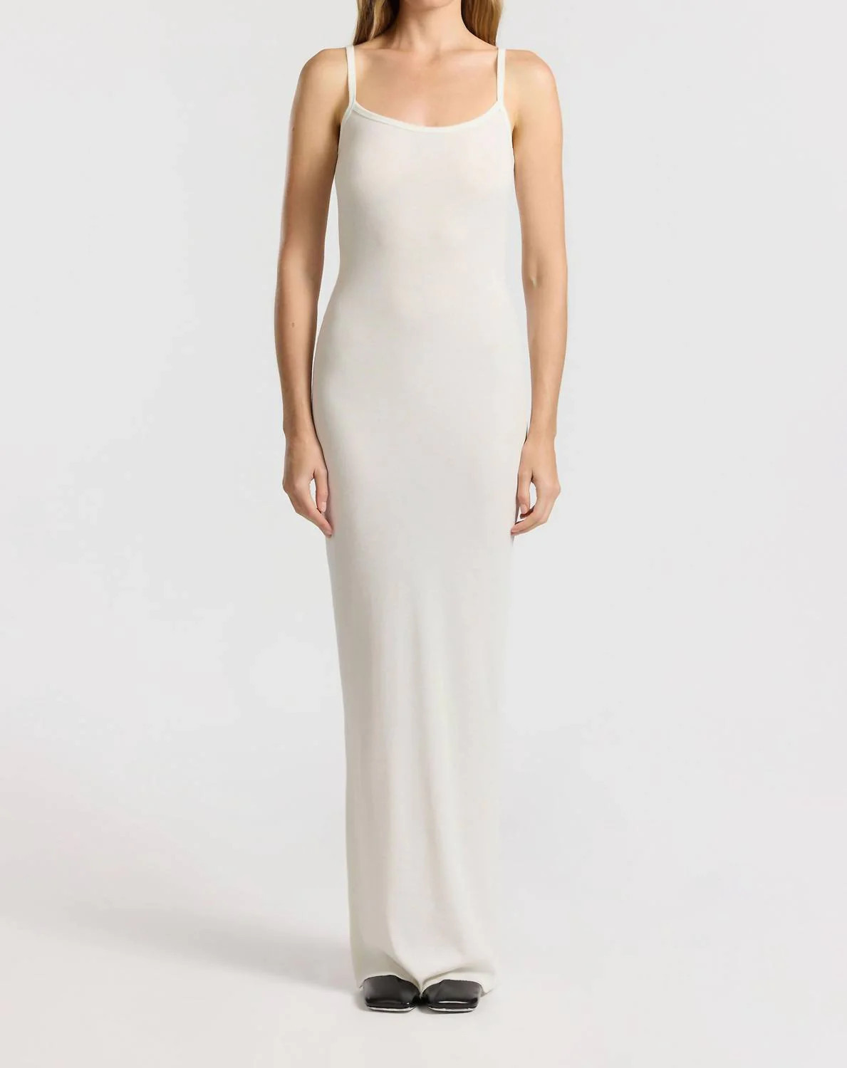 Verona Spaghetti Maxi Dress In Bone | Shop Simon