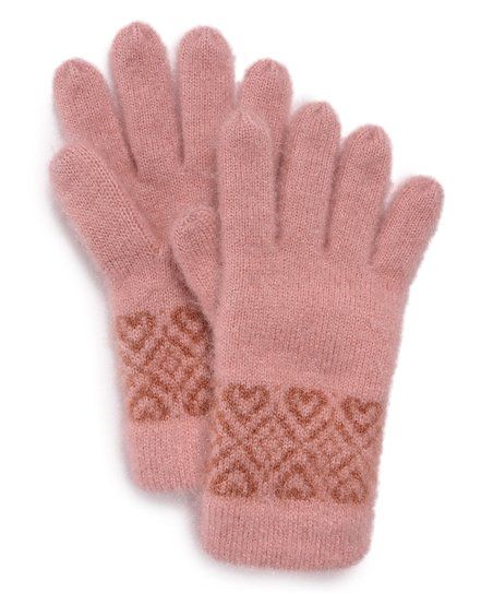 Salmon Bisque Heart Gloves | Zulily