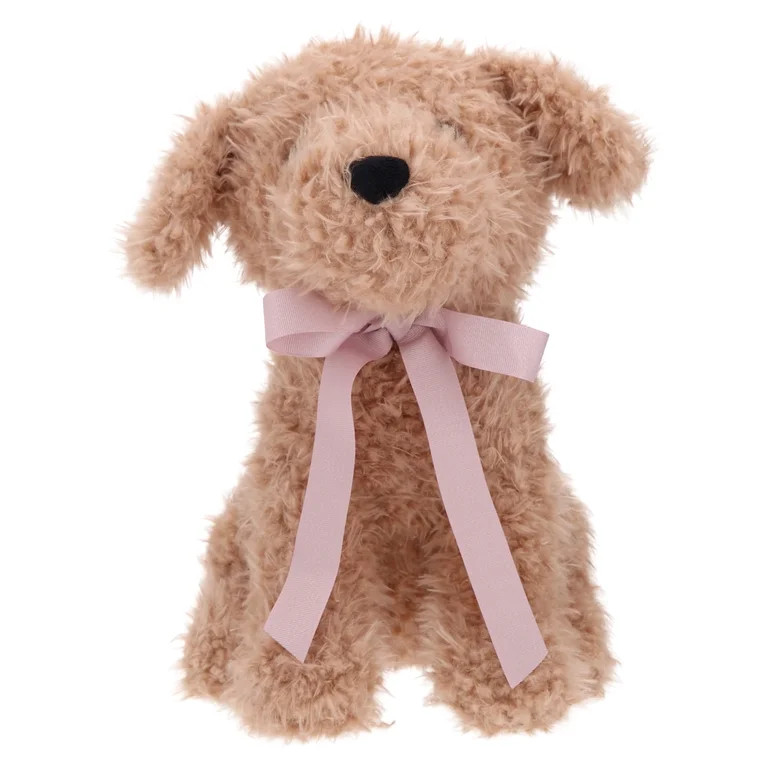 Large Puppy with Bow Plush, Gold, Mother's Day by Way To Celebrate | Walmart (US)