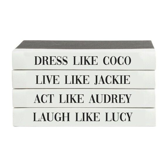 Chic Iconic Women Quotes Book Covers - Instant Digital Download (Dress like Coco, Live like Jacki... | Etsy (US)