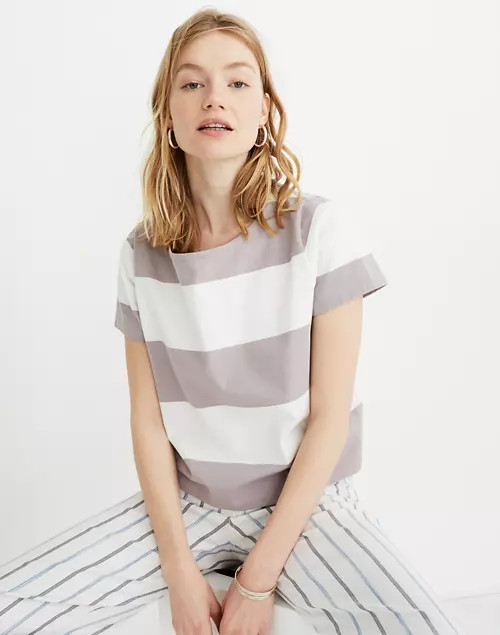 Setlist Boxy Top in Norfolk Stripe | Madewell