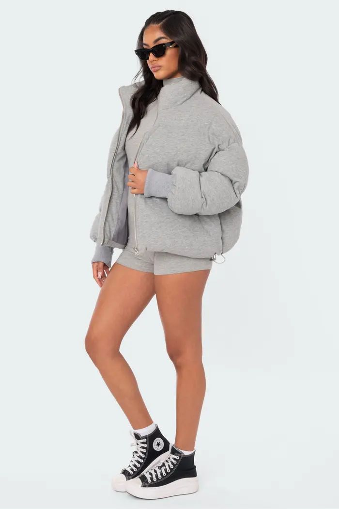 Jersey Puffer Jacket | Nordstrom