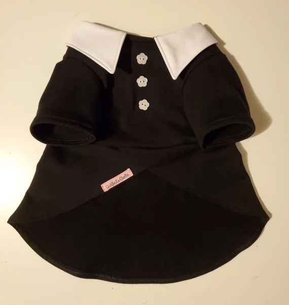Babydoll dress for dogs in black white collar dolly witch | Etsy | Etsy (US)