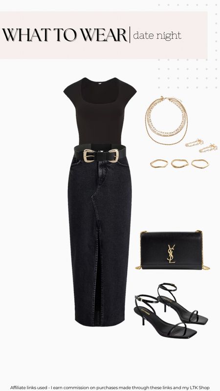 Chic date night outfit