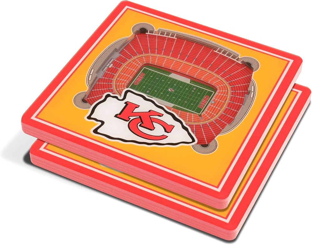YouTheFan NFL Kansas City Chiefs 3D StadiumView Coasters - Arrowhead Stadium | Amazon (US)