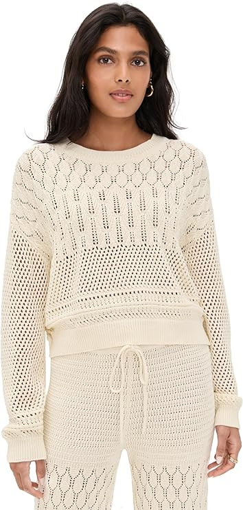Z SUPPLY Women's Rue Crochet Sweater | Amazon (US)