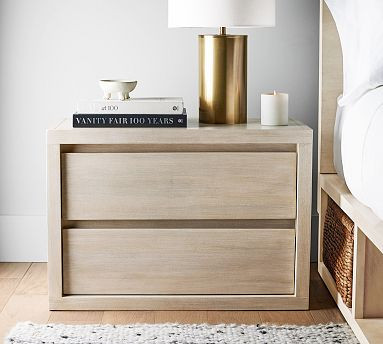 Cayman Wide Nightstand (33") | Pottery Barn (US)