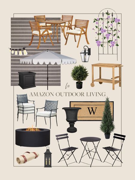 Outdoor living favorites! When curating an outdoor living space, I love pulling inspiration from english cottages, french outdoor cafes, and traditional colonial backyards. I've rounded up some of my favorites, all from Amazon, that are perfect for creating your own space this season! 

#LTKSeasonal #LTKhome #LTKstyletip