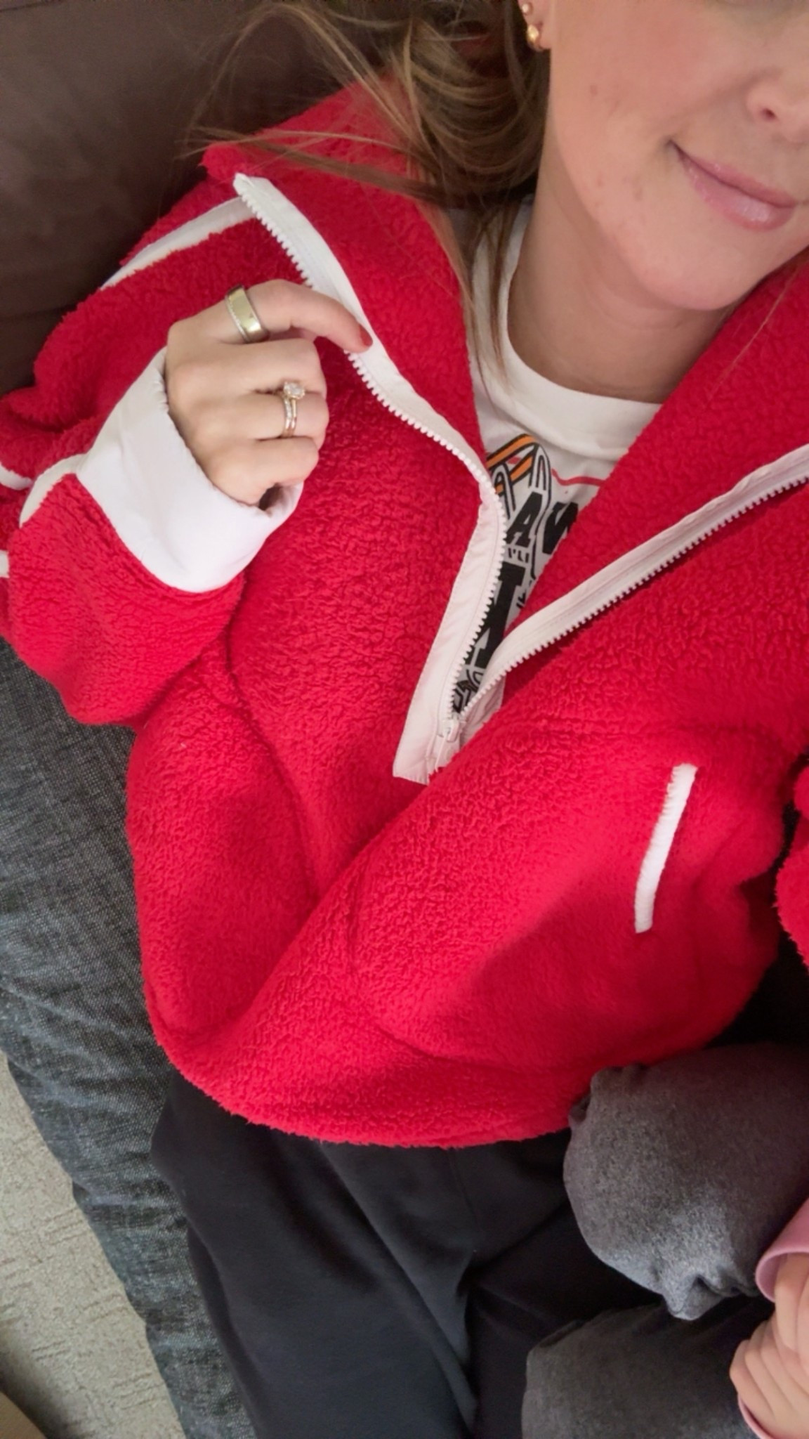 TRUE RED
Free People size small (runs big)