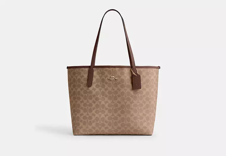 City Tote Bag In Signature Canvas | Coach Outlet US