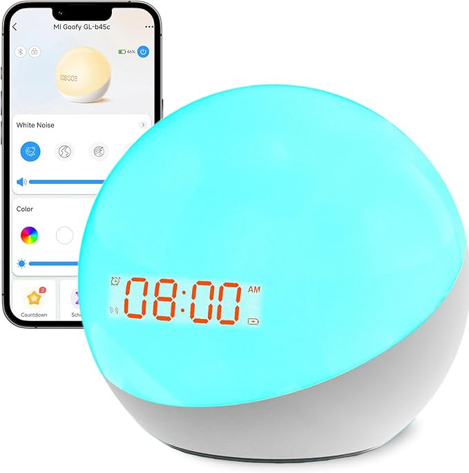 Ready to Rise Children's Sleep Trainer, Night Light, Alarm Clock, White Noise for Nursery or Soot... | Amazon (US)