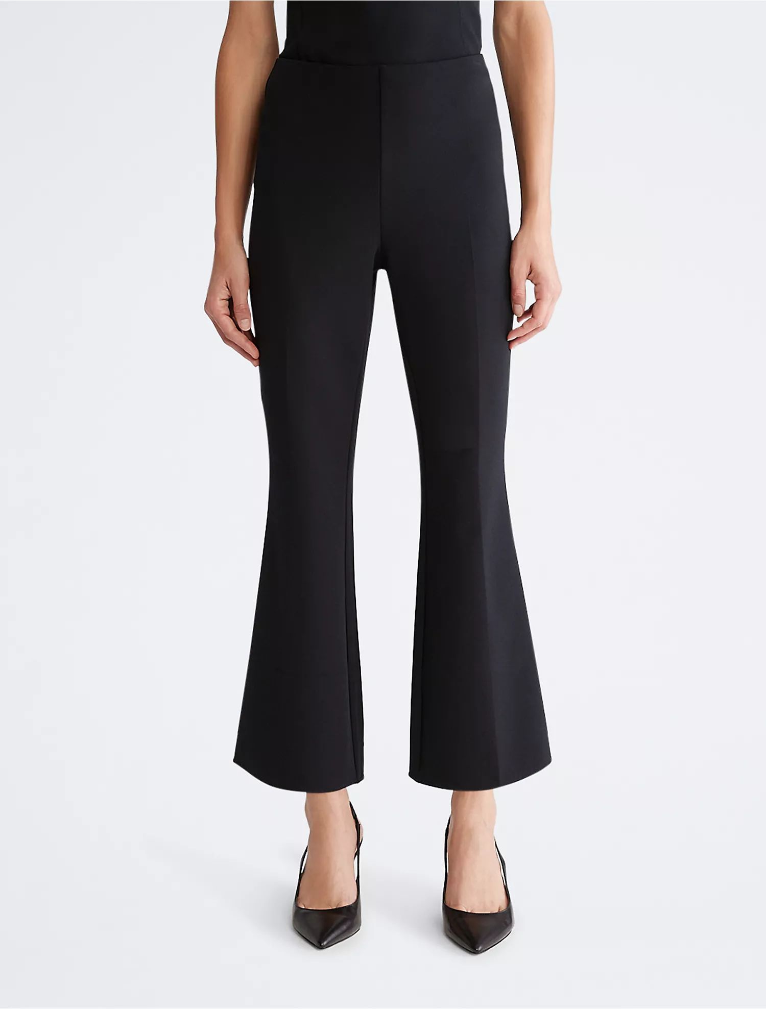 Compact Stretch Crepe Flared Pants | Calvin Klein | Calvin Klein (US)