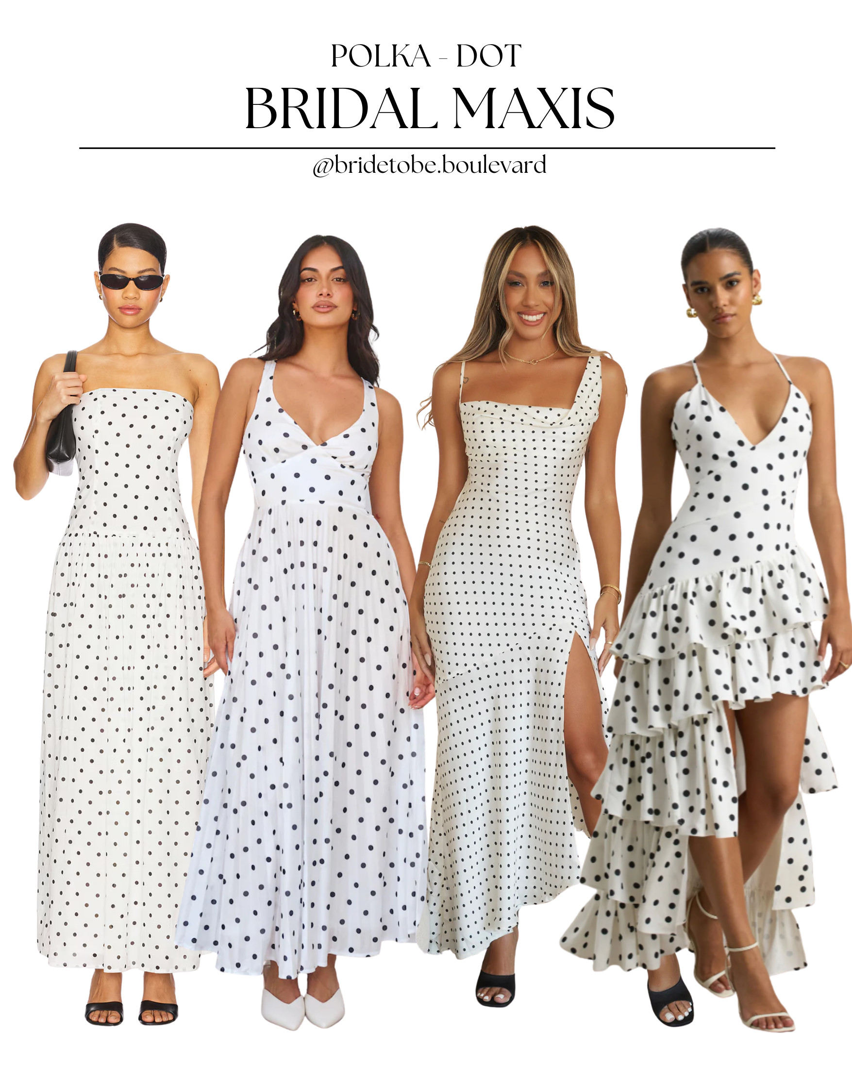 White Polka Dot Bridal Maxis You’ll Love 🤍✨
Looking for something a little different than solid white? These bridal maxi dresses feature dreamy polka dot textures and details that are equal parts playful and romantic. Perfect for your bridal shower, engagement shoot, rehearsal dinner, or even a second look!

🕊️ Feminine, unique & ultra-bridal
Tap to shop the full roundup! 

 #LTKParties #LTKWedding