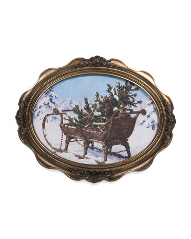 11x14 Christmas Sleigh Wall Art | TJ Maxx