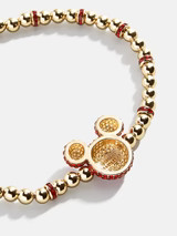 Mickey Mouse Disney Pavé Bracelet - Red | BaubleBar (US)