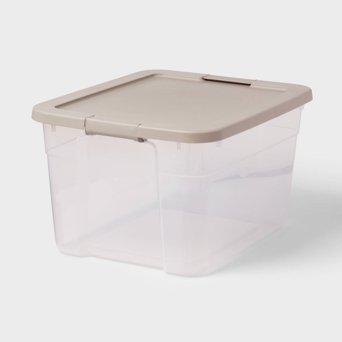 66qt Clear Latching Storage Box Gray - Brightroom™ | Target