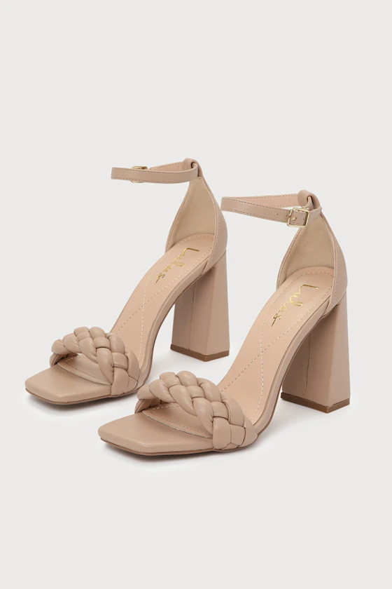 Kancy Light Nude Ankle Strap High Heel Sandals | Lulus (US)