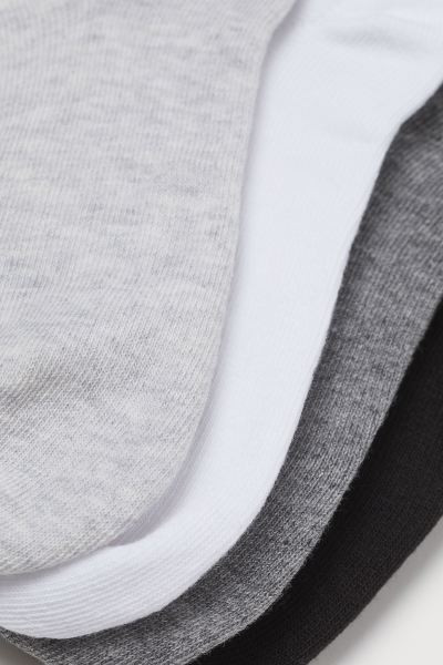 Fine-knit ankle socks in a soft cotton blend with elasticized upper edge.Pieces/Pairs10Compositio... | H&M (US + CA)