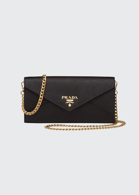Prada Long Slim Saffiano Envelop Wallet | Bergdorf Goodman