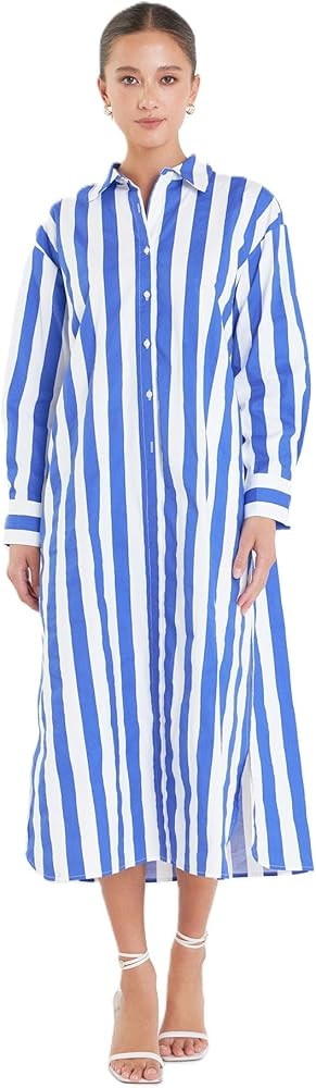 English Factory Women's Big Stripe Maxi Dress | Amazon (US)