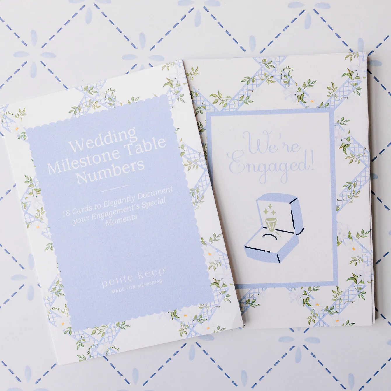 Wedding Milestone Cards & Stand | Petite Keep, LLC
