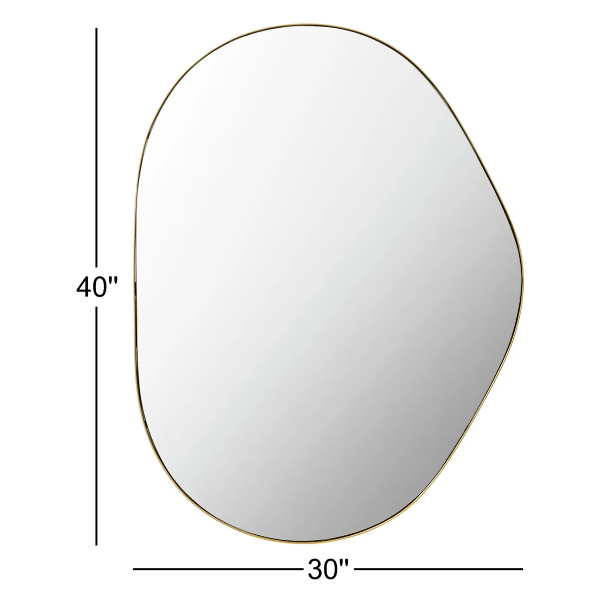 Kest Metal Flat Wall Mirror | AllModern