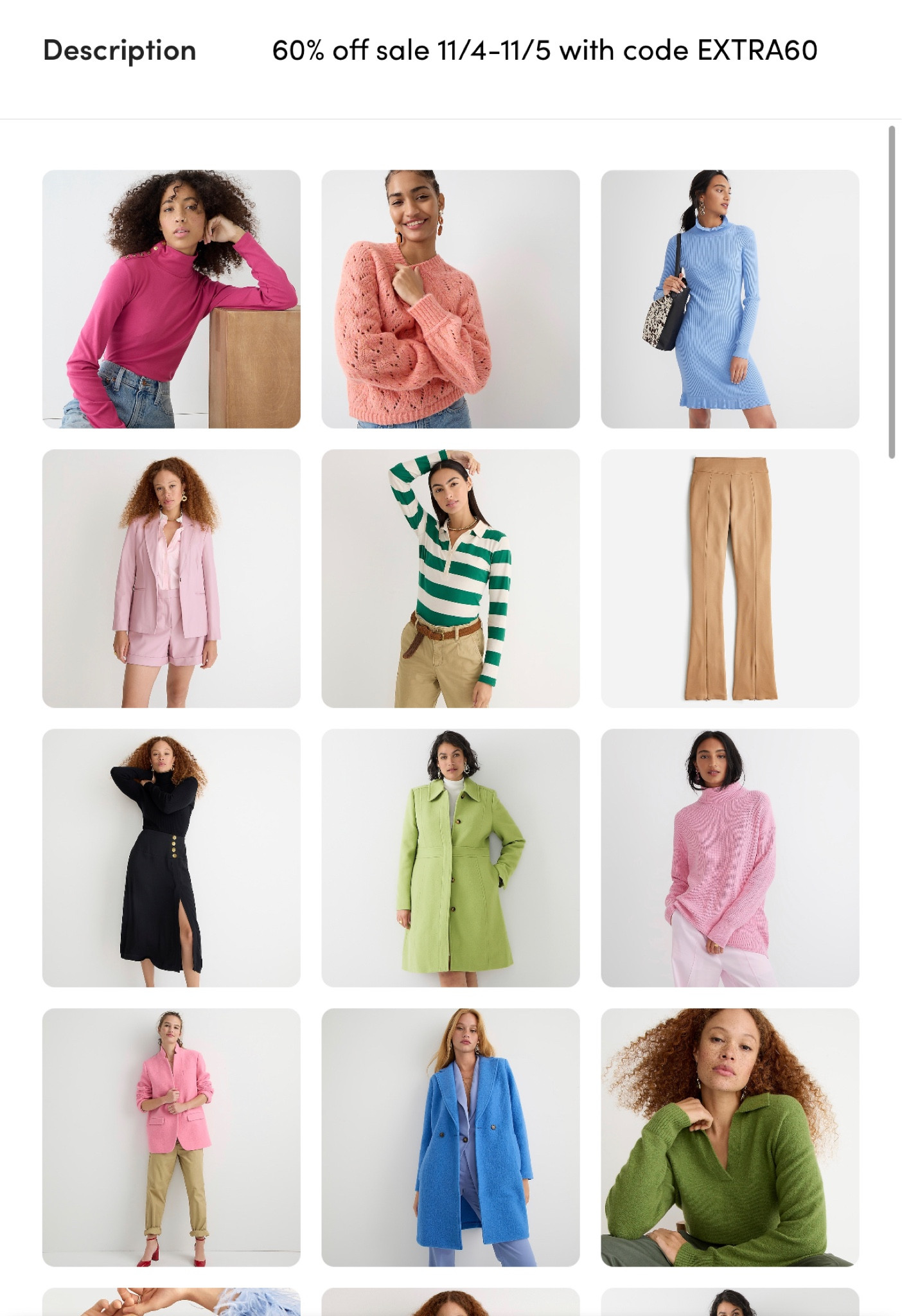 Last day for Extra 60% off ALL Fall styles in the sale section  Use code EXTRA60.

#LTKunder100 #LTKsalealert #LTKHoliday