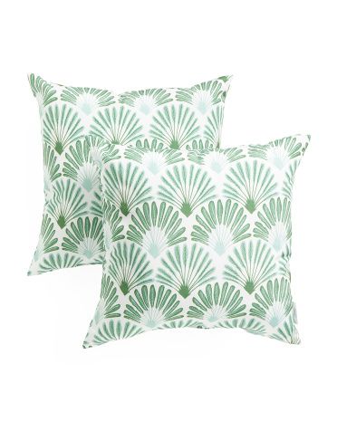 18x18 2pk Deco Palms Pillows | TJ Maxx