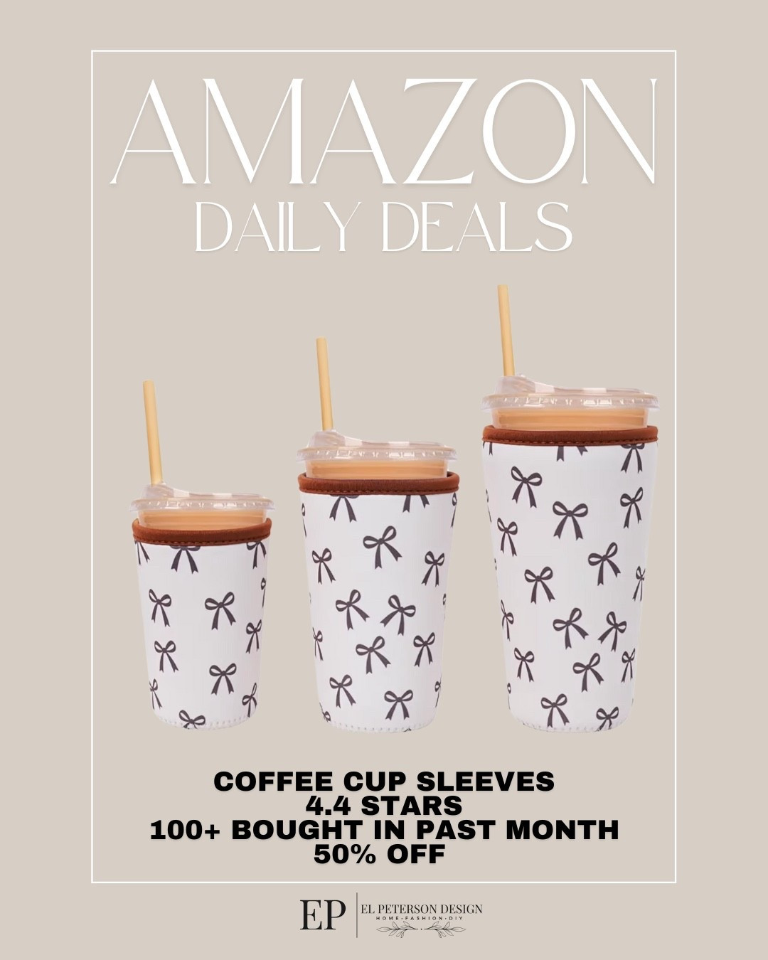 Amazon Daily Deals
Coffee sleeves 

#LTKSaleAlert #LTKHome
