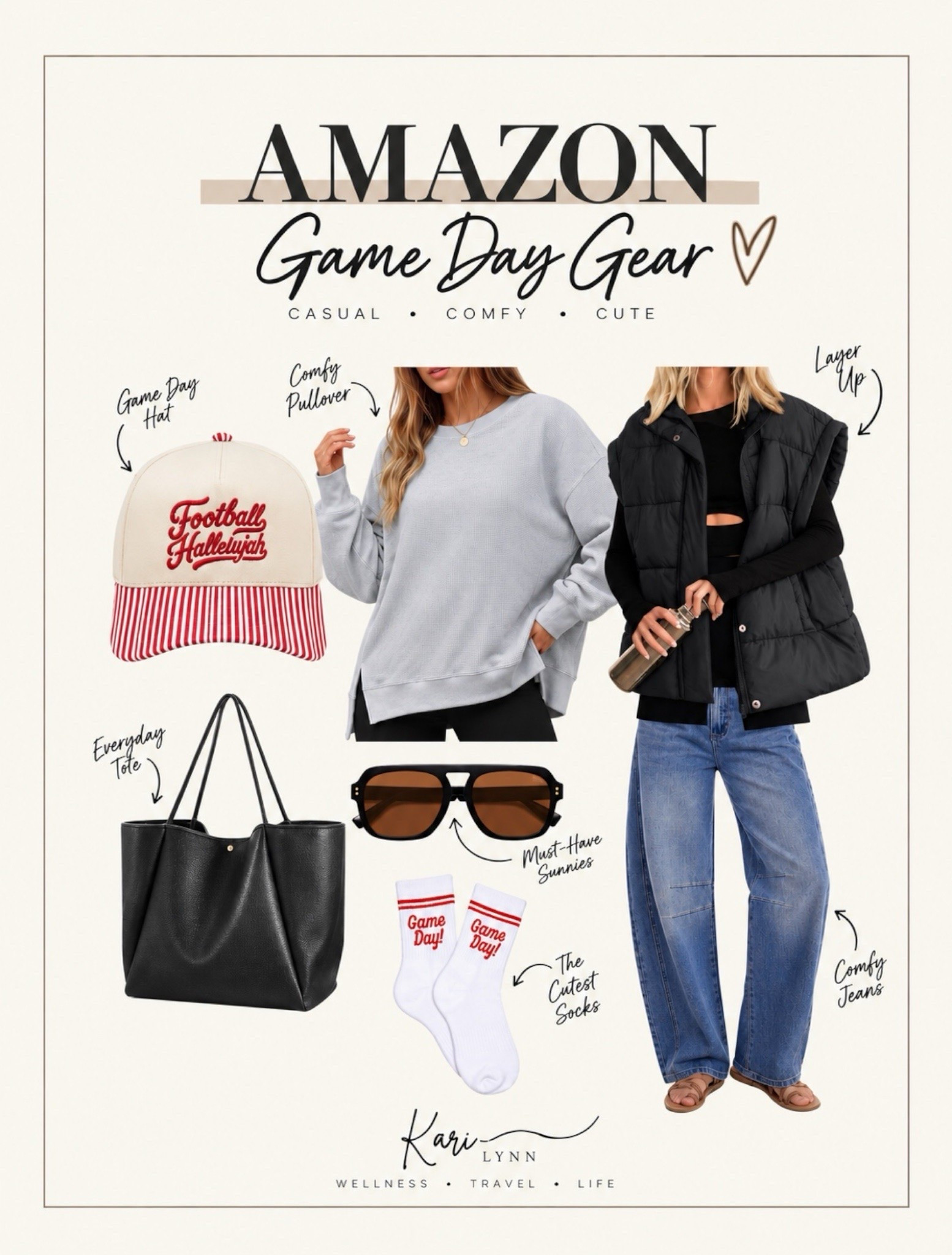 Game day, but make it cute
The perfect mix of comfy + casual for cheering on your team all season long!
Easy pieces you can mix, match & wear way beyond game day.

#LTKSeasonal #LTKOver40
#LTKActive

#LTKSeasonal #LTKOver40 #LTKSaleAlert