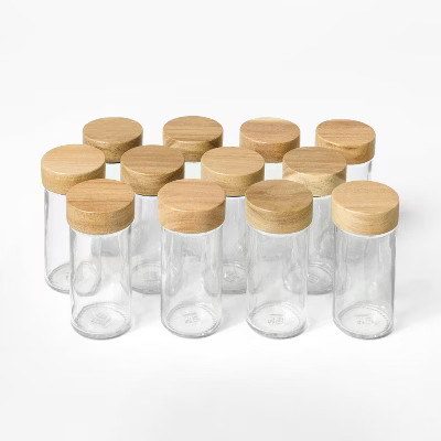 27pc Glass Spice Jar Set with Funnel and Labels - Figmint™ | Target