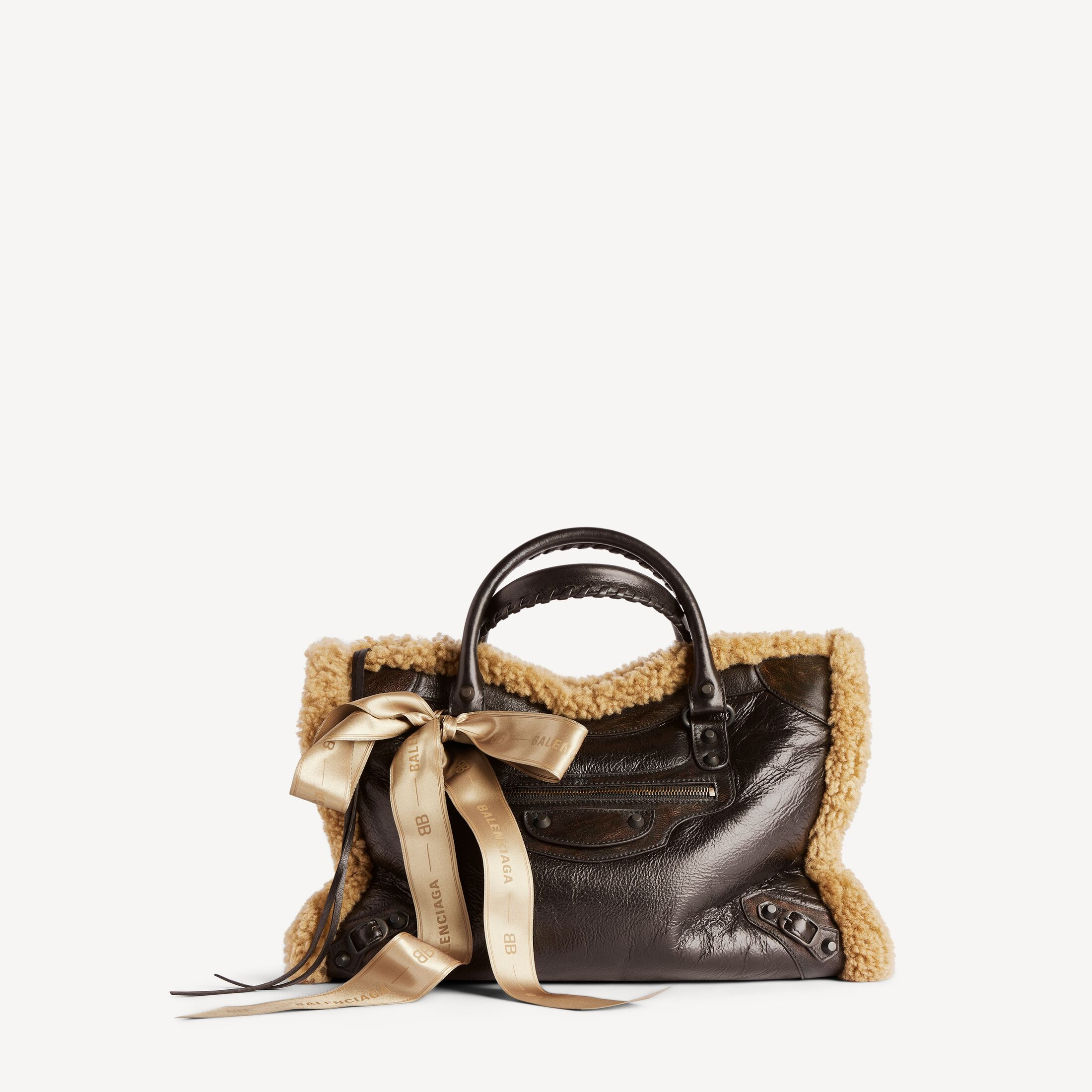 Women's Le City Bag Medium in Brown/beige | Balenciaga US | Balenciaga