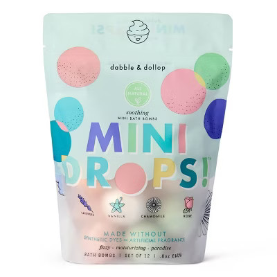 Dabble & Dollop Mini Bath Bombs - Soothing - 12ct/0.8oz | Target